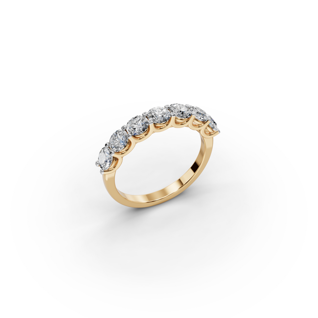 1.50 ct Luxury Seven-Stone Lab Diamond Ring