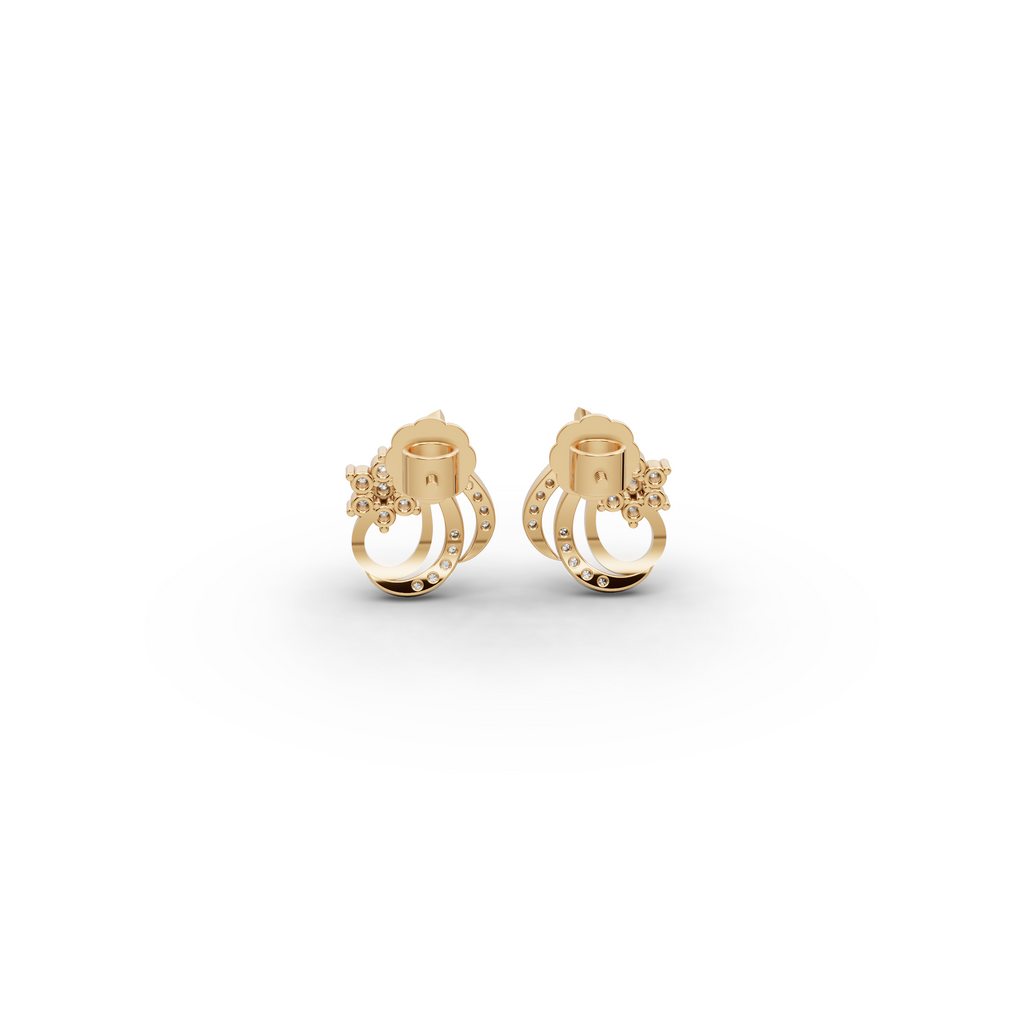 Twist Bloom Lab-Grown Diamond Earrings