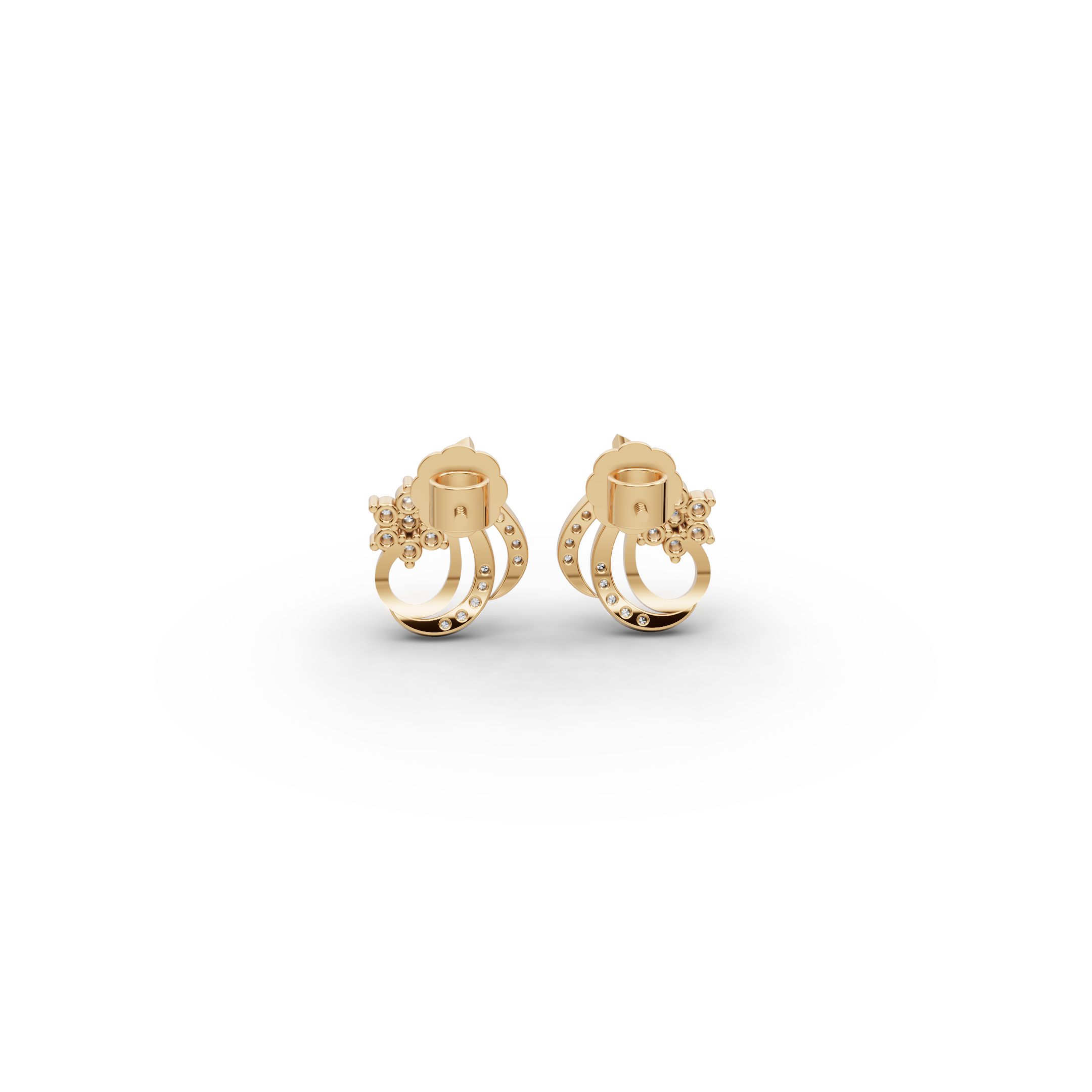 Twist Bloom Lab-Grown Diamond Earrings
