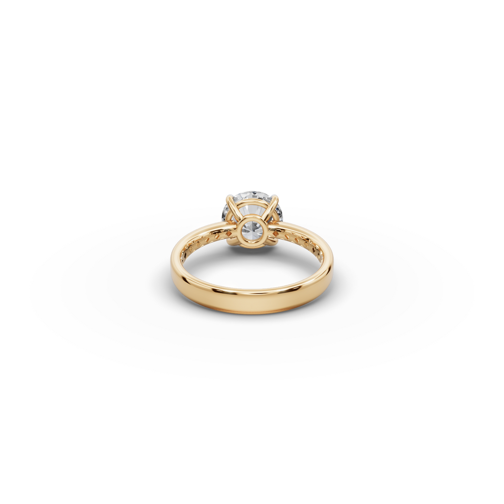 2 tcw Round Cut Lab-Grown Diamond Ring