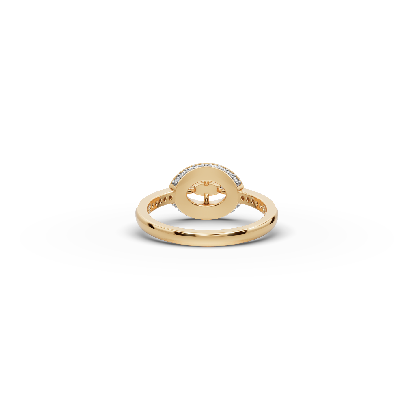 Oval Halo Lab-Grown Diamond Ring