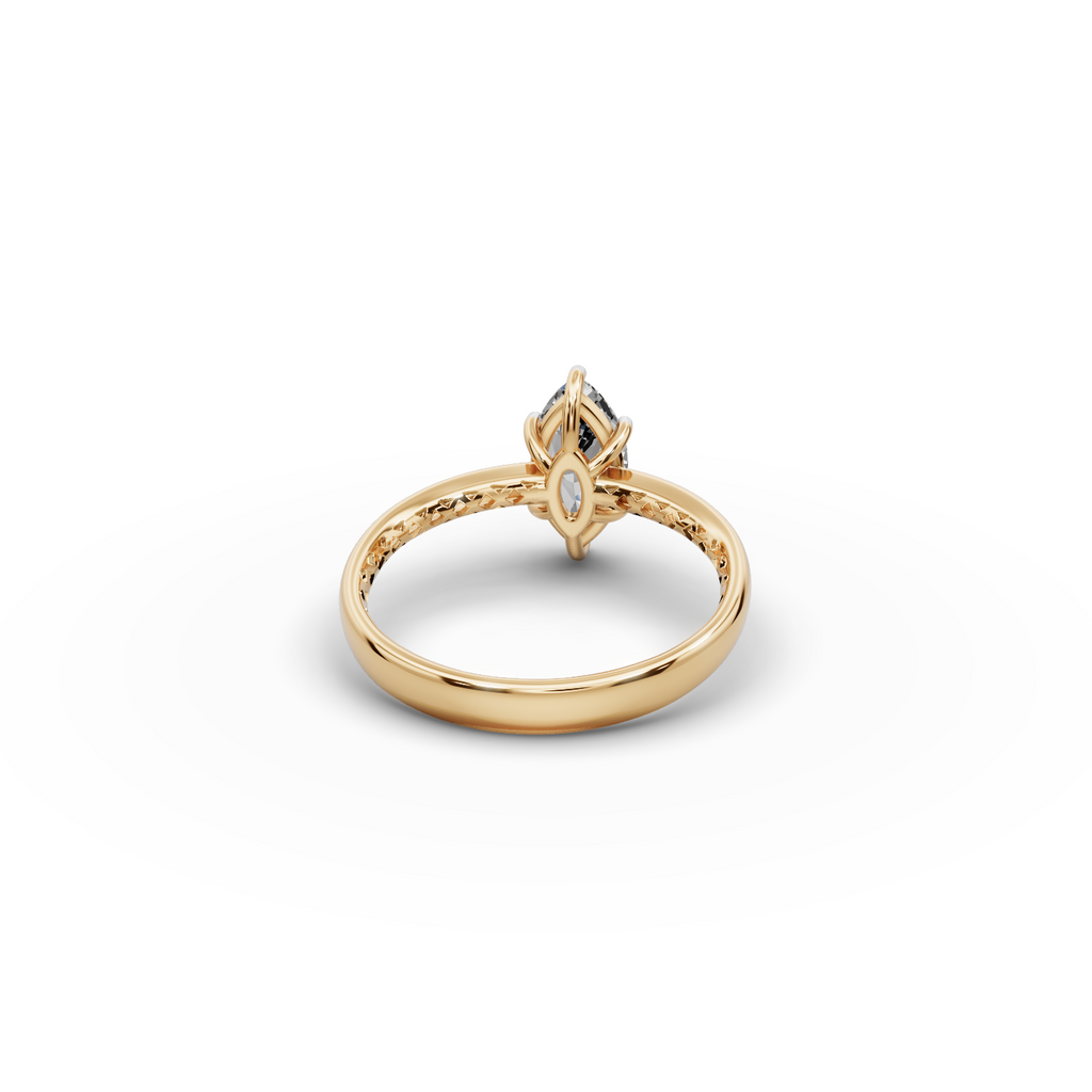 1 tcw Marquise Solitaire Lab-Grown Diamond Ring