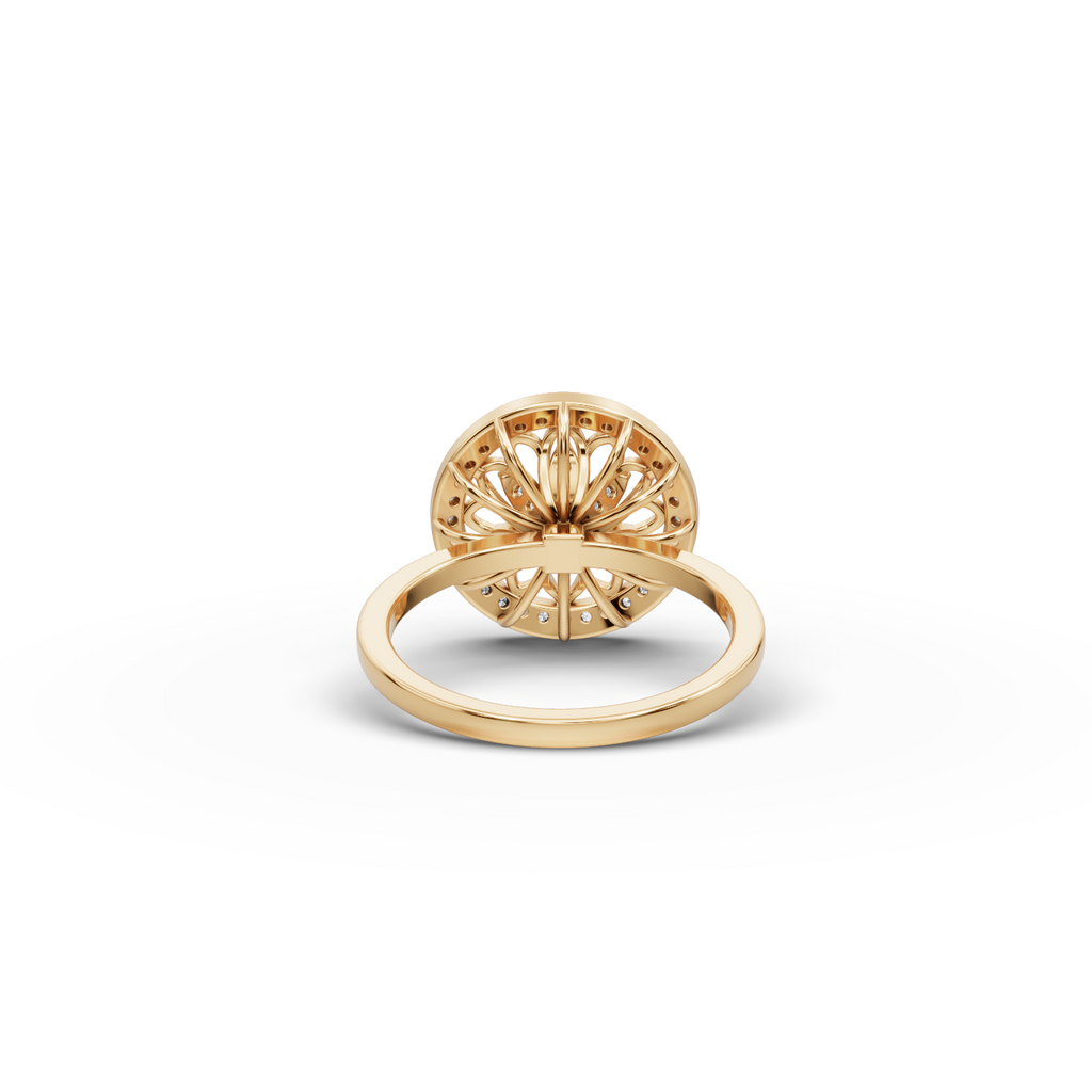 Lotus Petal Lab-Grown Diamond Ring