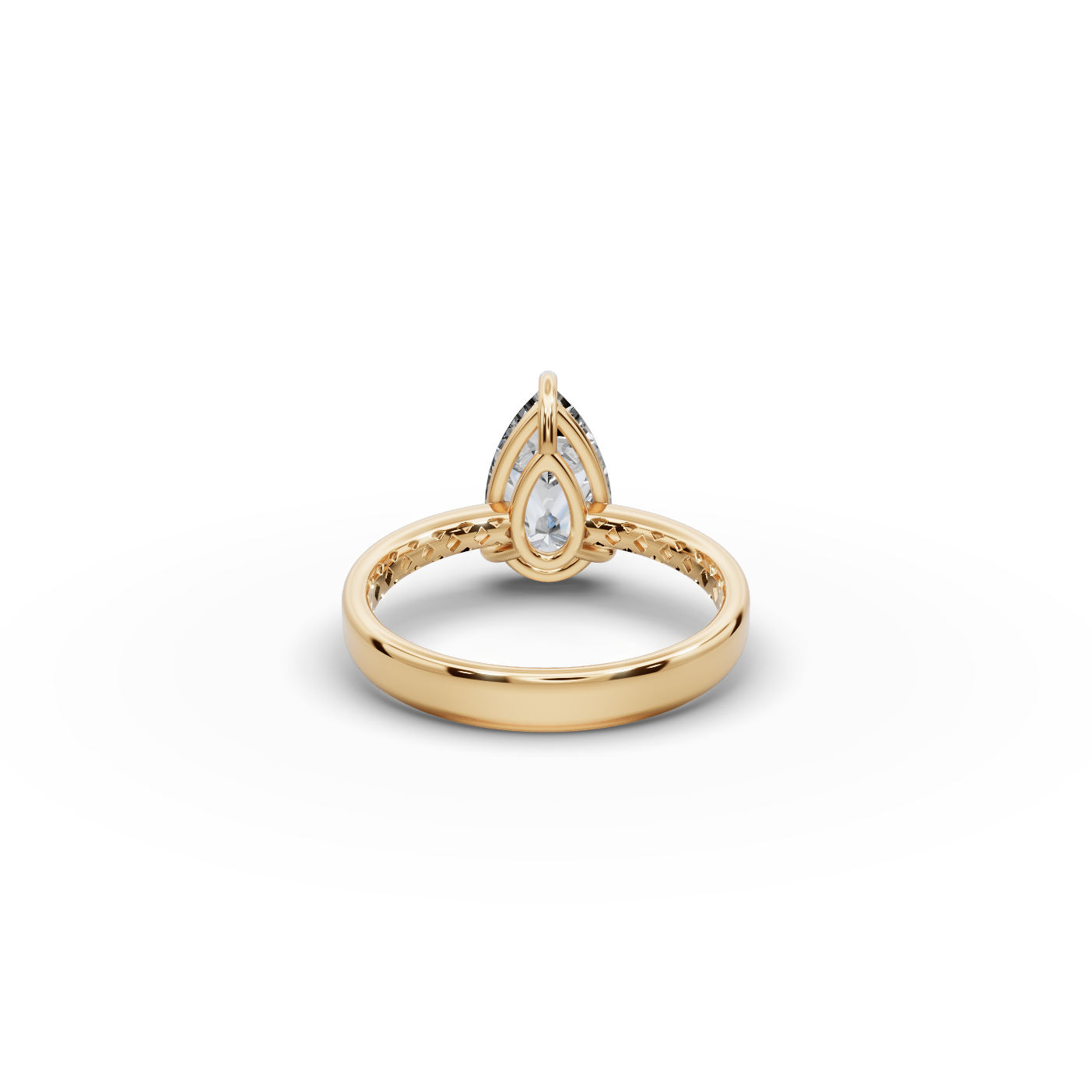 2 tcw Pear Cut Lab-Grown Diamond Ring