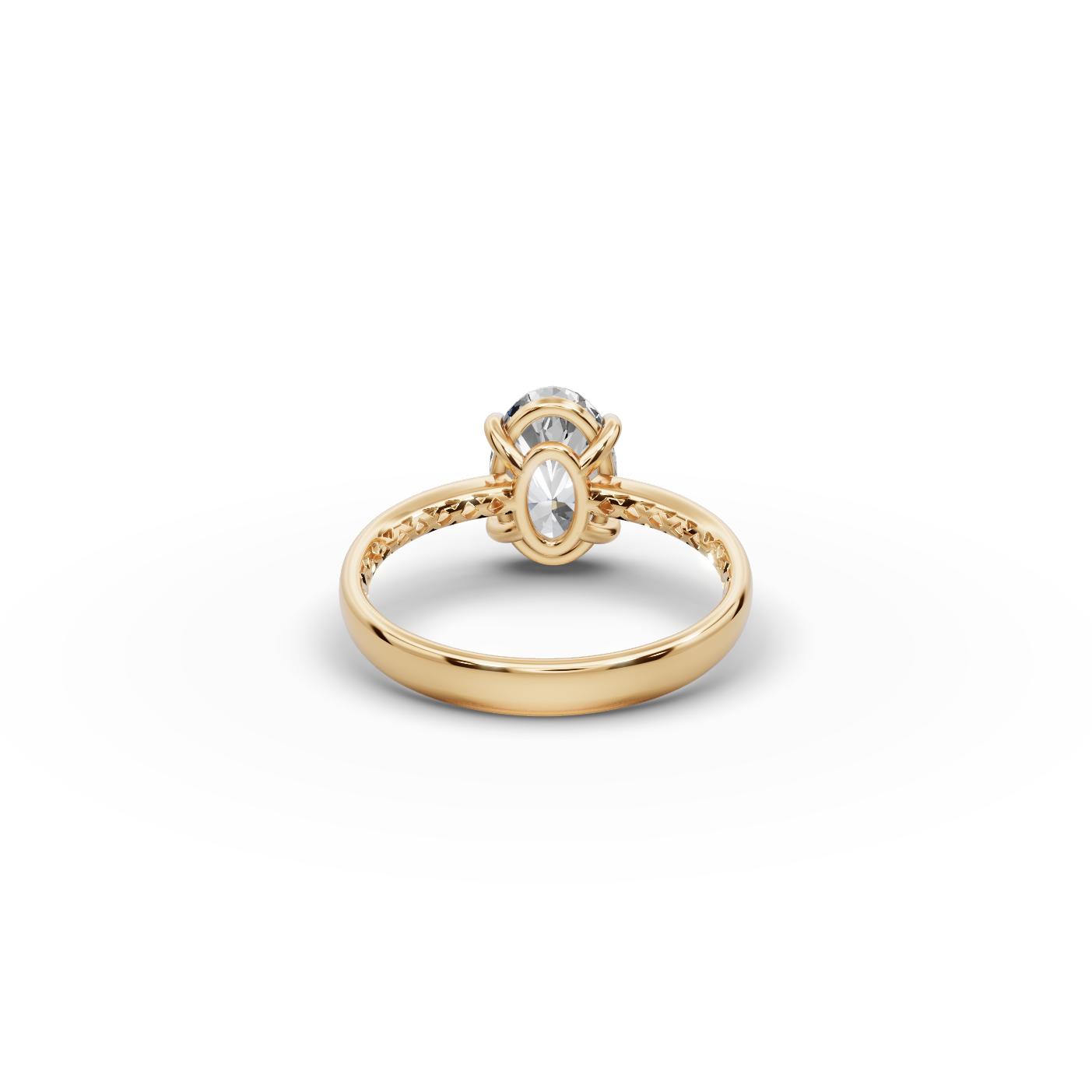 2.00 tcw Oval shape Lab-Grown Diamond Ring