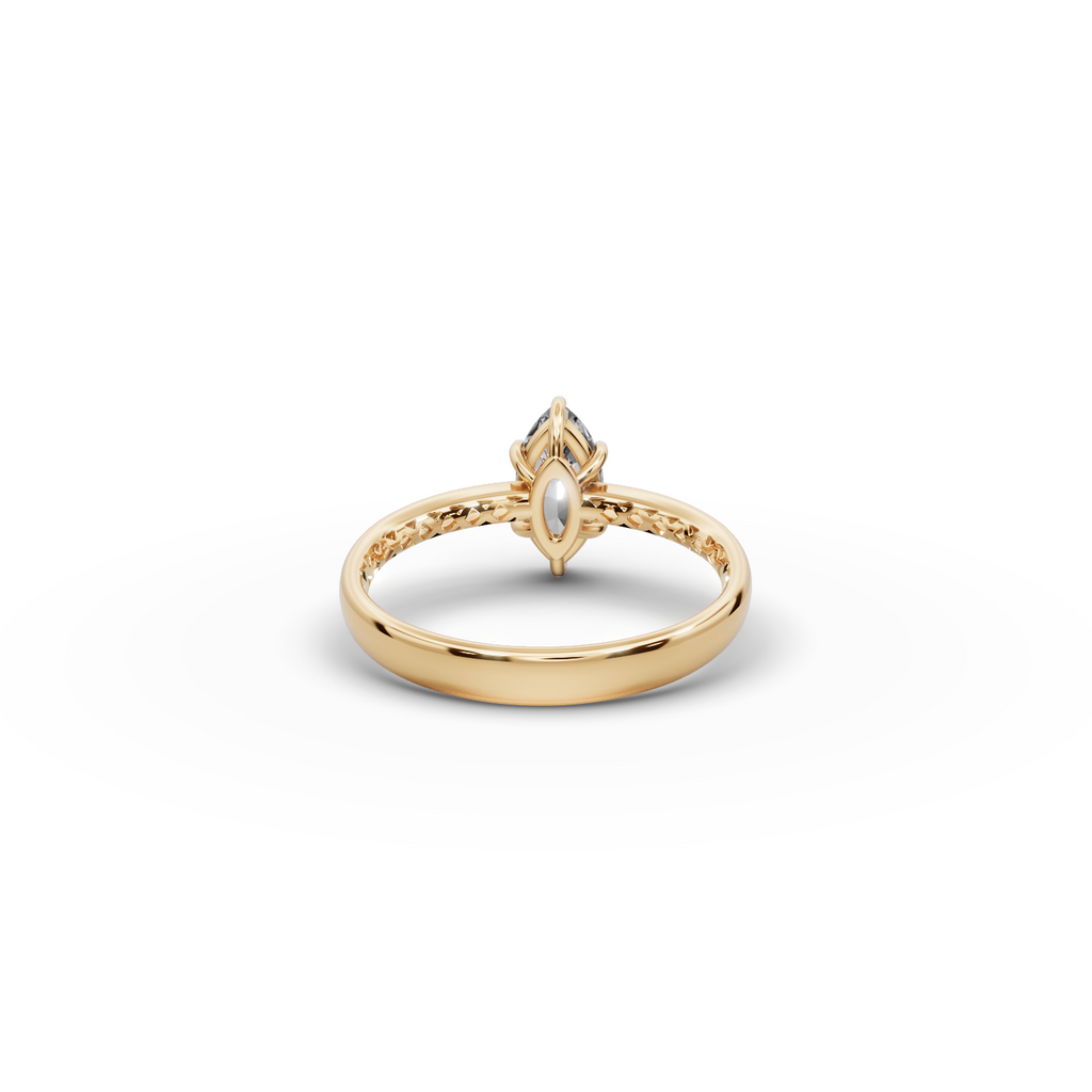 0.75 tcw Marquise Cut Lab-Grown Diamond Ring