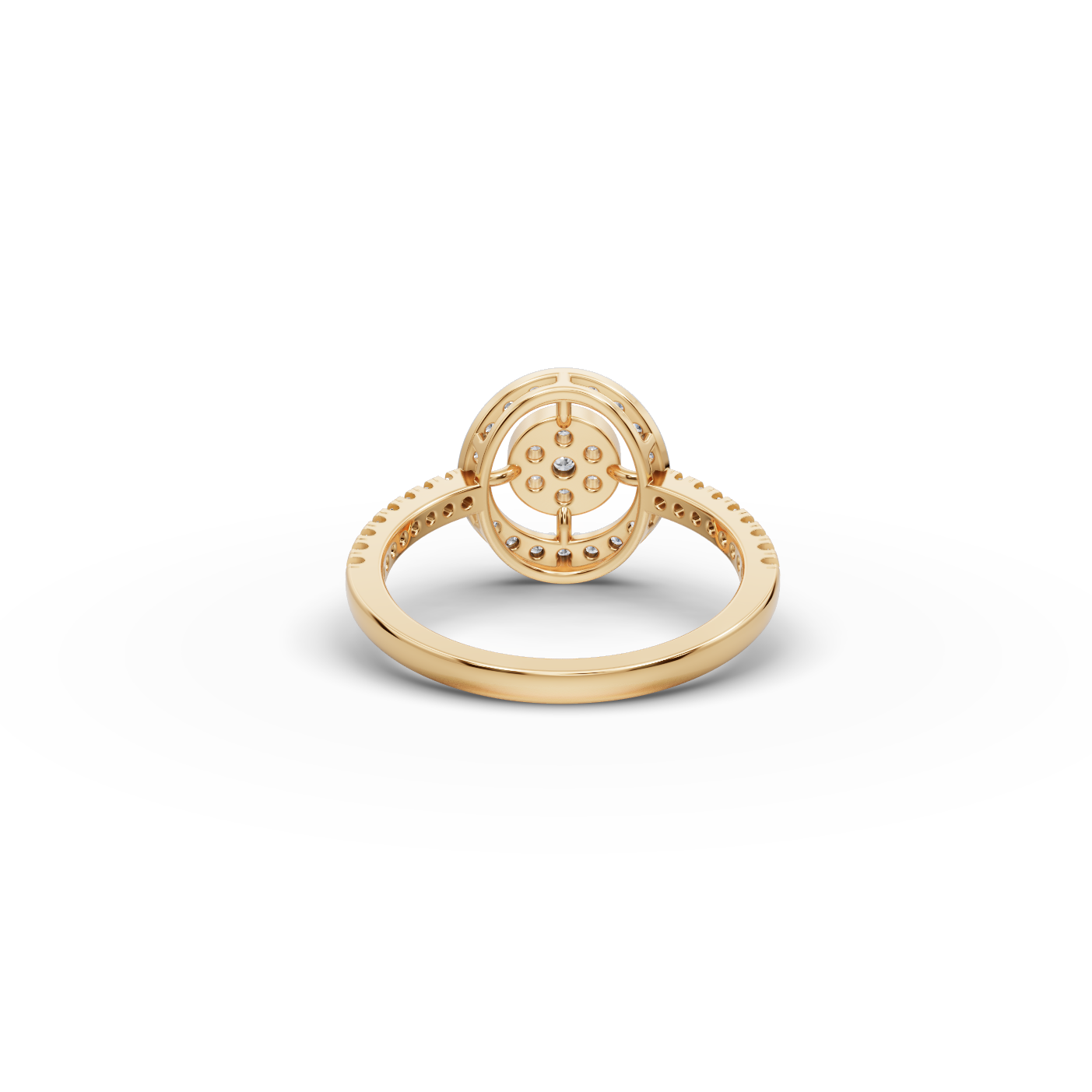Round Halo Lab-Grown Diamond Ring
