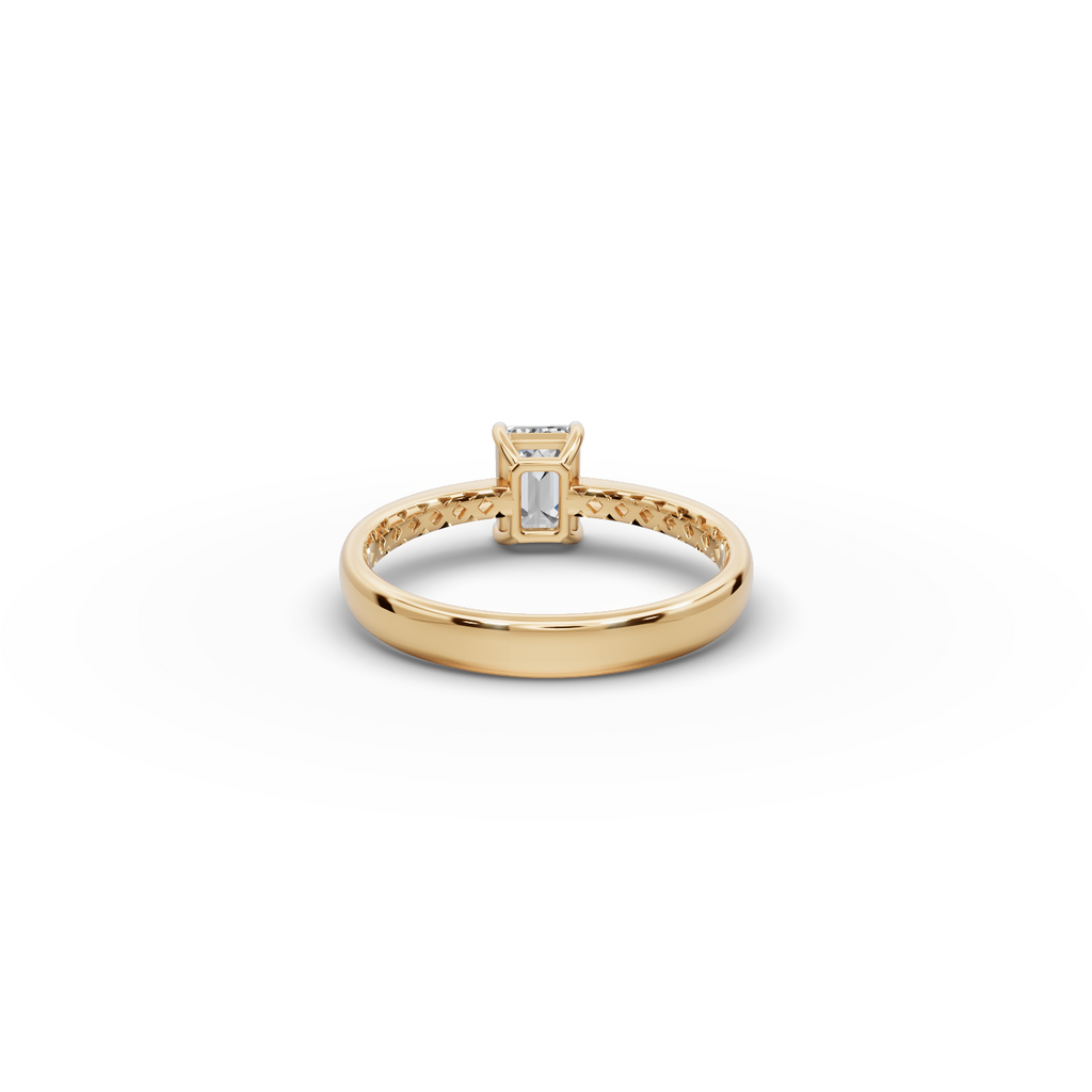 0.75 tcw Emerald Cut Lab-Grown Diamond Ring