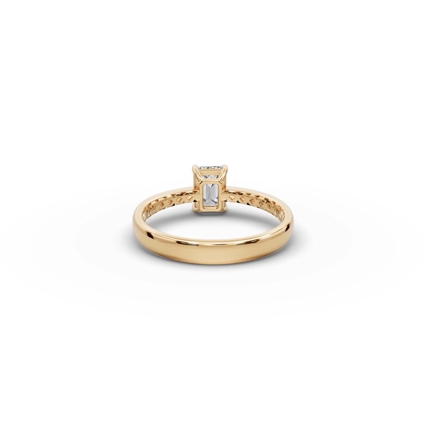 0.75 tcw Emerald Cut Lab-Grown Diamond Ring