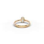0.75 tcw Oval Cut Lab-Grown Diamond Ring