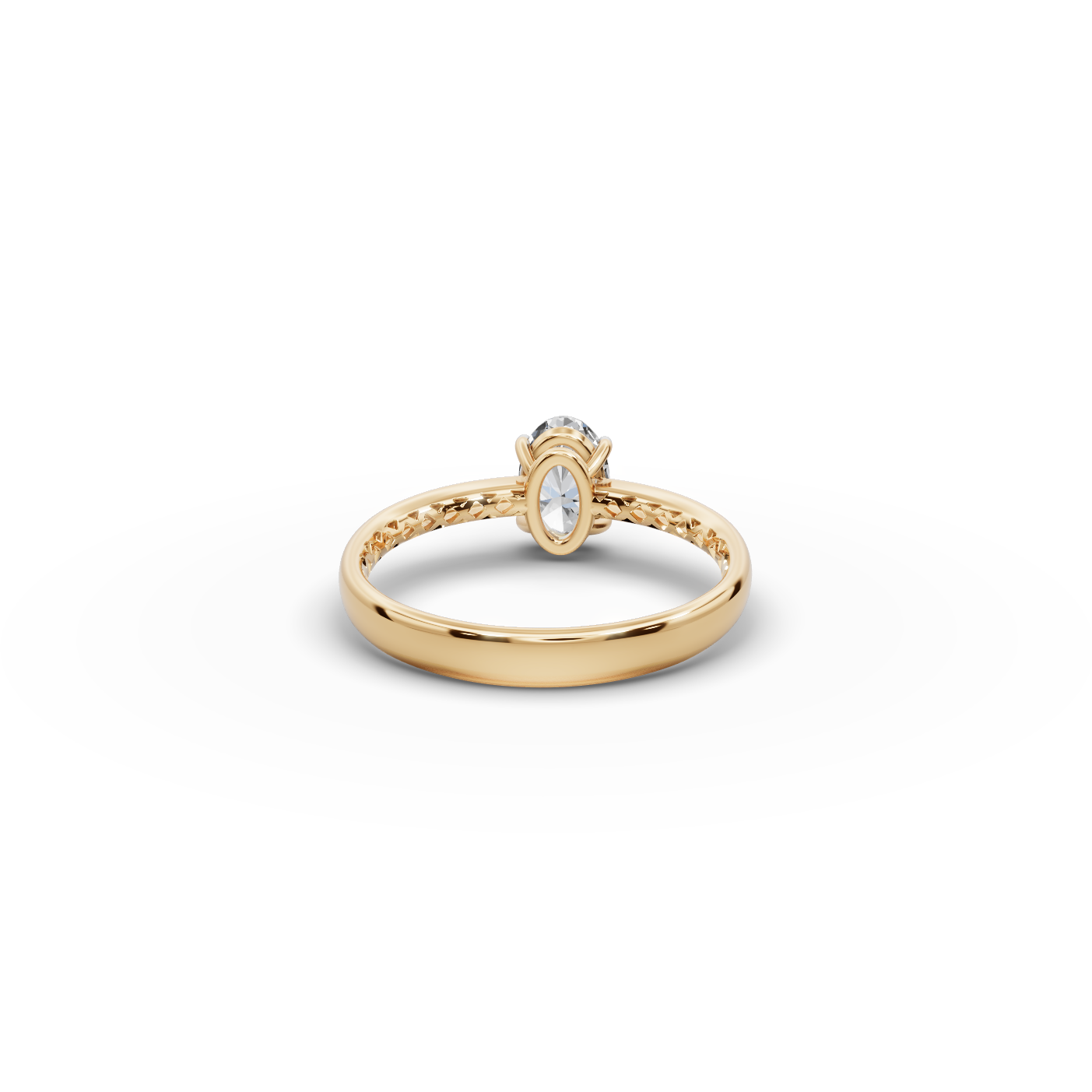 0.75 tcw Oval Cut Lab-Grown Diamond Ring