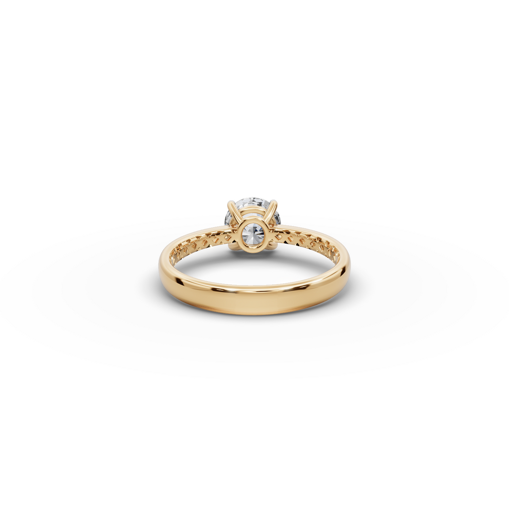 1 tcw. Round Classic Lab-Grown Diamond Ring