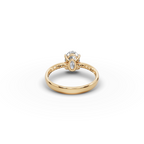 1.50 tcw Oval Cut Gold Lab-Grown Diamond Ring