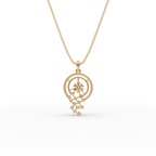 Floral Constellation Lab-Grown Diamond Pendant