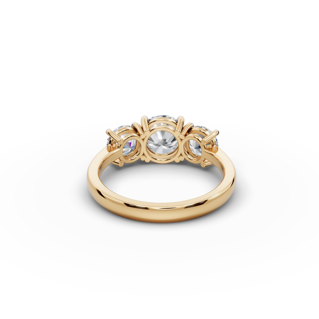 2.50 ct Luxury 3-Stone Lab-Grown Diamond Ring