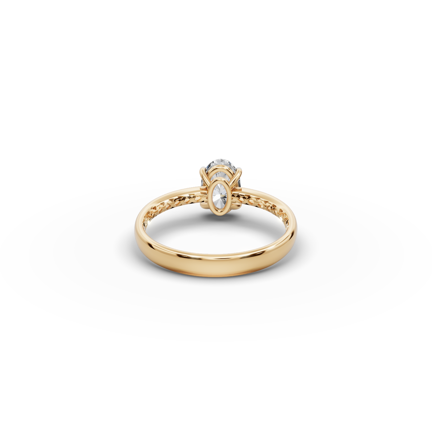 1.00 tcw Oval Solitaire Lab-Grown Diamond Ring