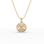 Concentric Circle Lab-Grown Diamond Pendant