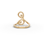 Double Loop Drop Lab-Grown Diamond Ring
