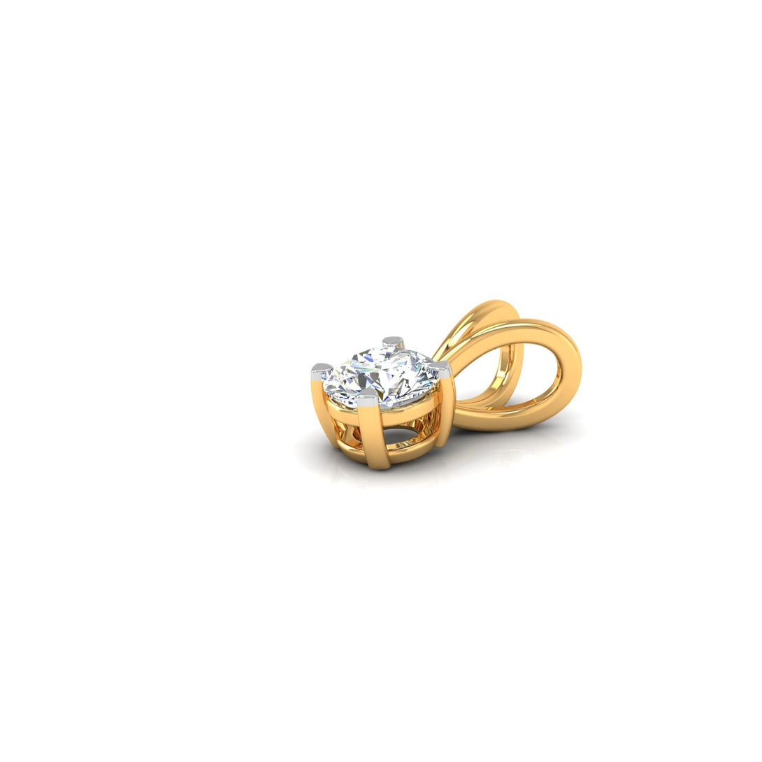Timeless Round Solitaire Pendant with 0.50 ct. CVD Lab-Grown Diamond.