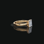 1.5 tcw Emerald Cut Diamond Gold Ring