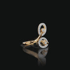 Double Loop Drop Lab-Grown Diamond Ring