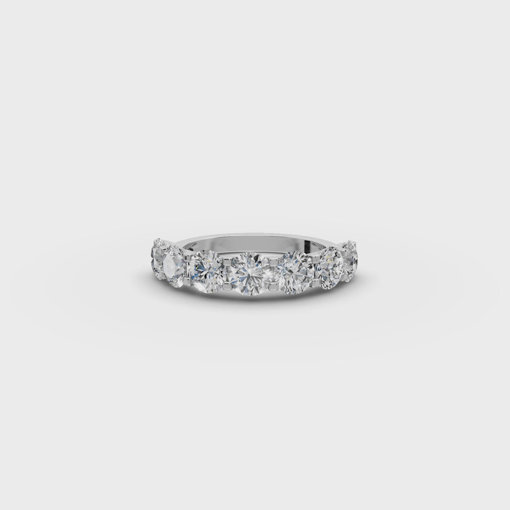 3.00 ct Anniversary Seven-Stone Lab Diamond Ring