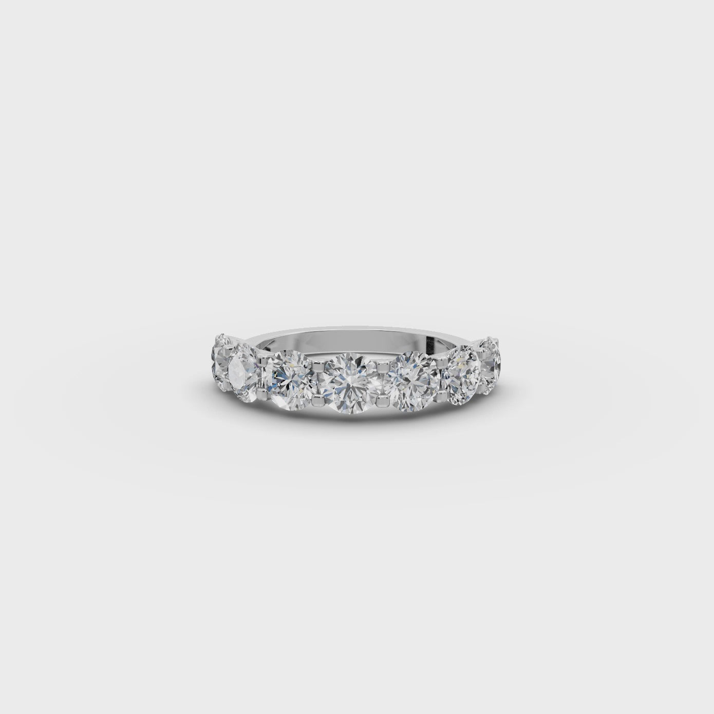 3.00 ct Anniversary Seven-Stone Lab Diamond Ring