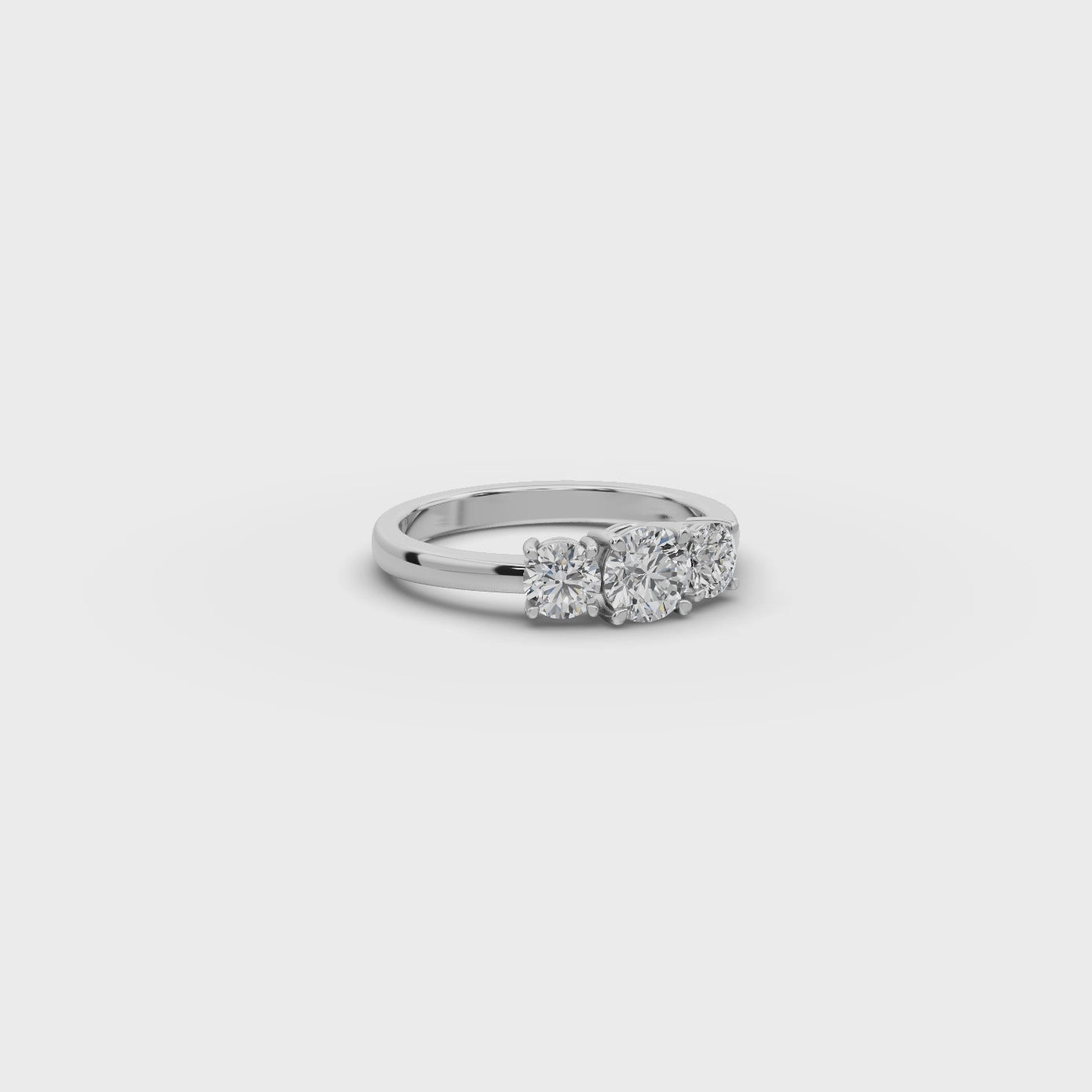 1.00 ct 3 Stone Lab-Grown Diamond Ring