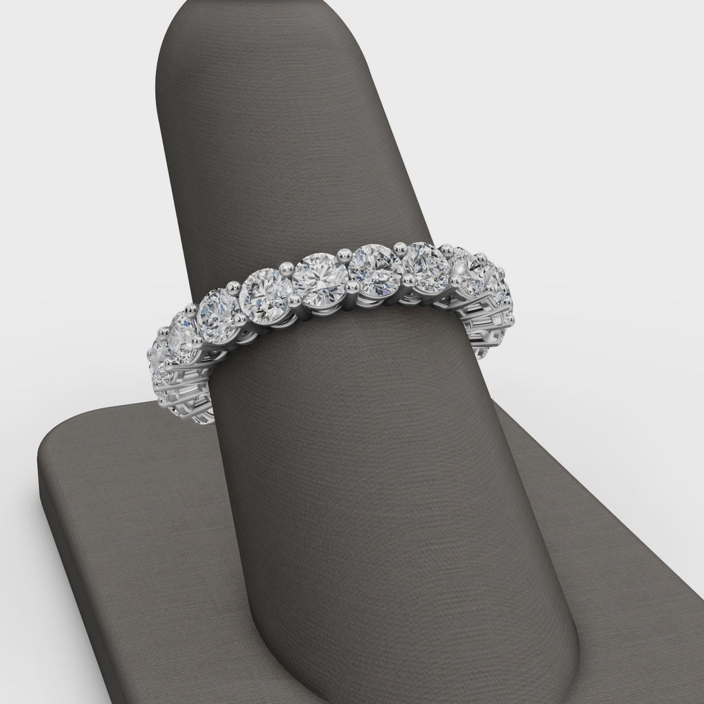 3.00 ct Modern Lab Diamond Eternity Ring