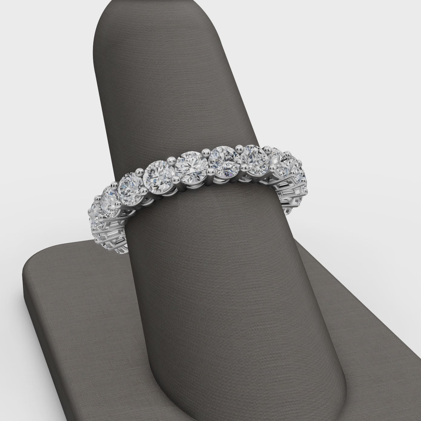 3.00 ct Modern Lab Diamond Eternity Ring