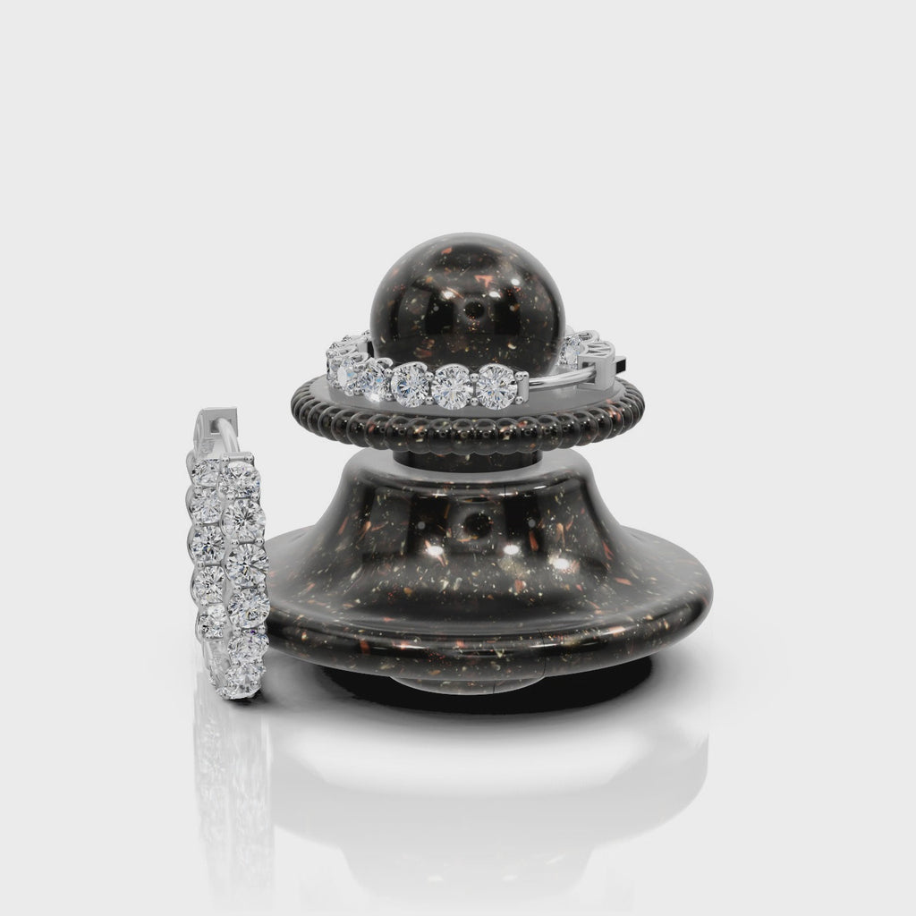 2.00 ct Luxury Lab Diamond Round Hoop EarHoops Earring