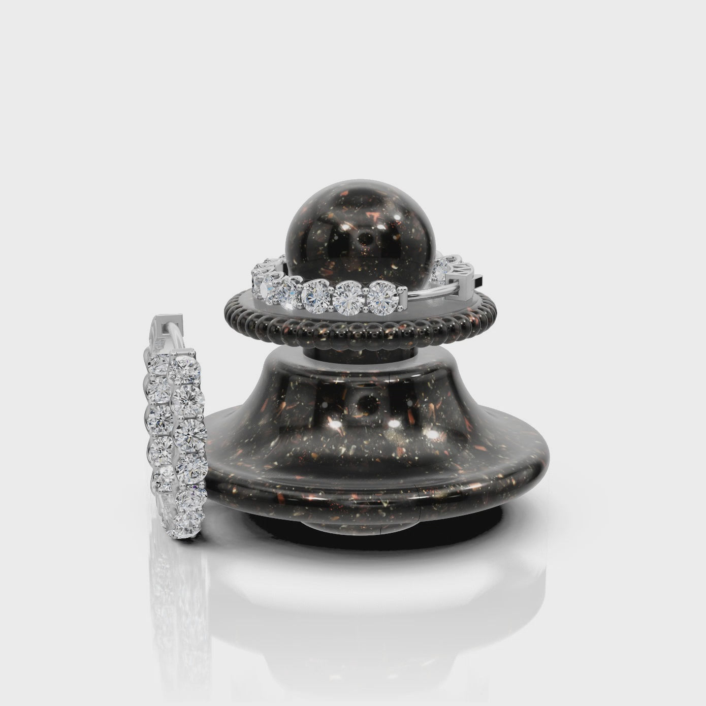 2.00 ct Luxury Lab Diamond Round Hoop EarHoops Earring