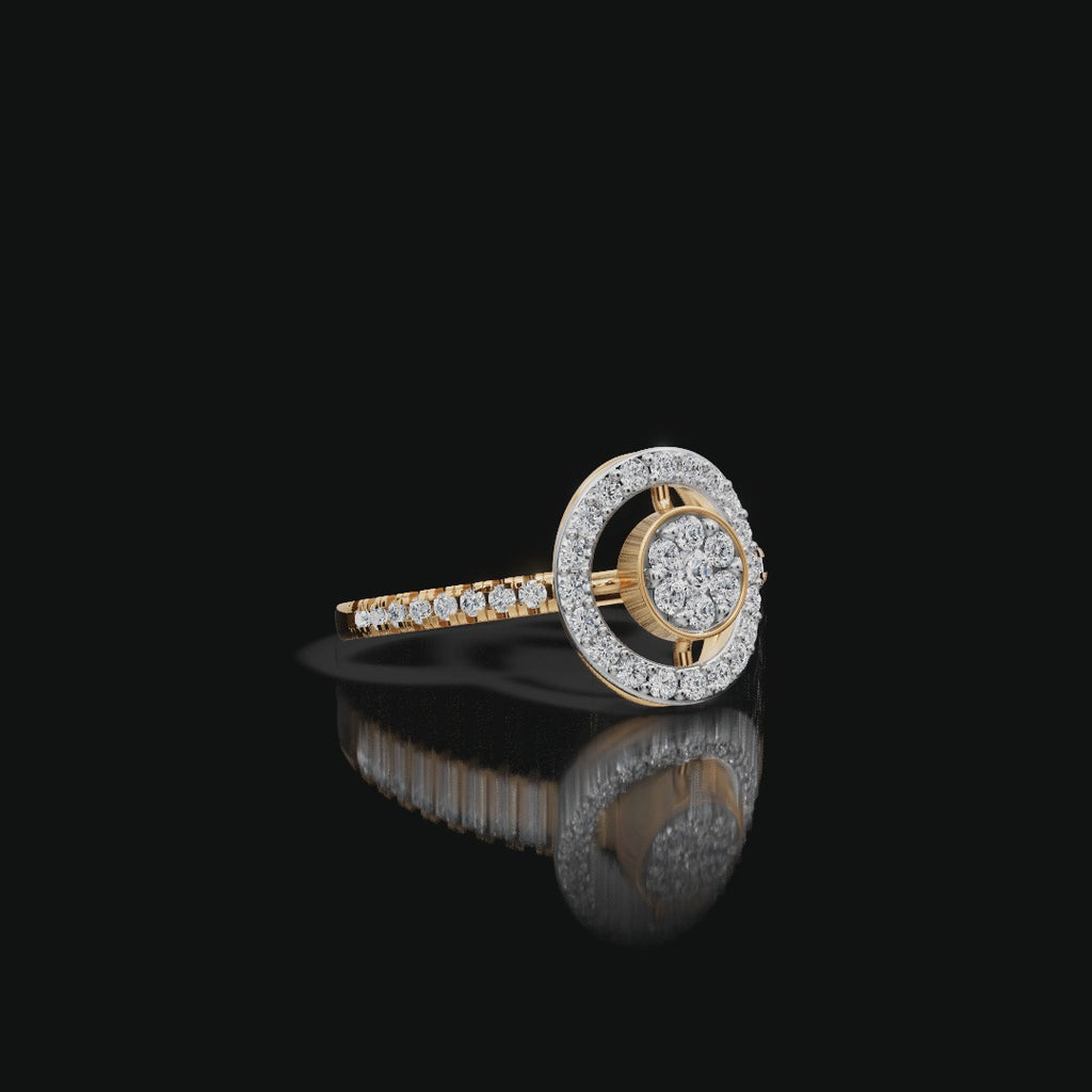 Round Halo Lab-Grown Diamond Ring