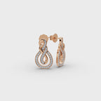 Infinity Loop Lab-Grown Diamond Earrings