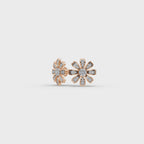 Floral Burst Lab-Grown Diamond Earrings
