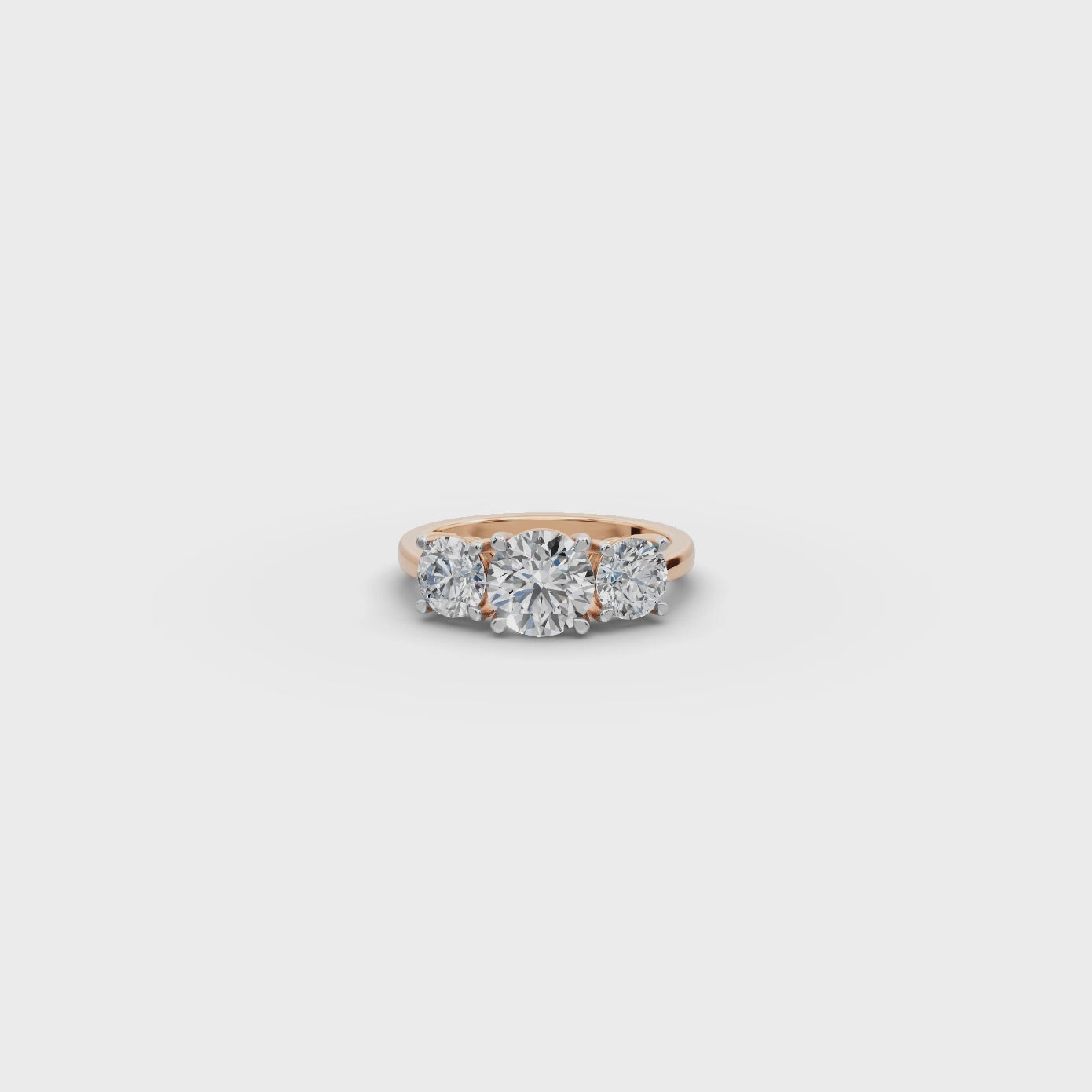 2.50 ct Luxury 3-Stone Lab-Grown Diamond Ring