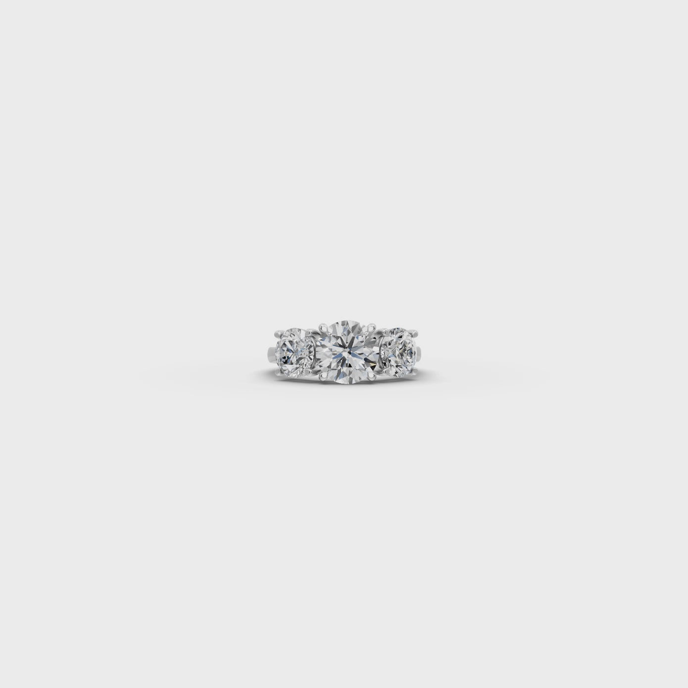 3.00 ct Grand 3-Stone Lab-Grown Diamond Ring