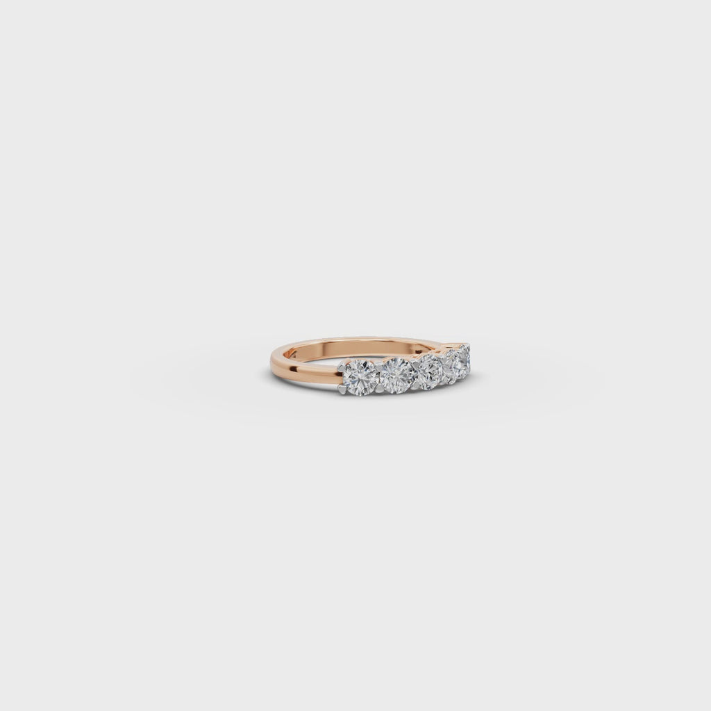 1.00 ct Five-Stone Lab-Grown Diamond Ring