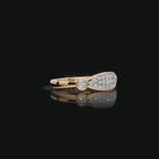 Half Moon Pave Lab-Grown Diamond Ring