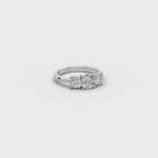 1.50 ct Past Present Future Lab Diamond Ring