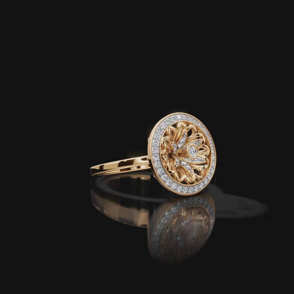 Lotus Petal Lab-Grown Diamond Ring