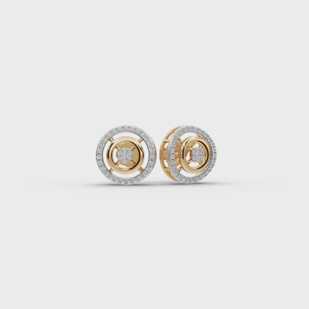 Classic Circle Lab-Grown Diamond Earrings