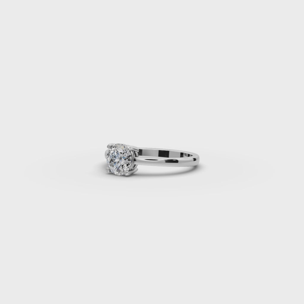 1.00 ct Minimalist Lab-Grown Diamond Solitaire Ring