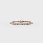 10.00 ct Lab Grown Round Diamond Tennis Bracelet - Ethical Diamond Line Bracelet