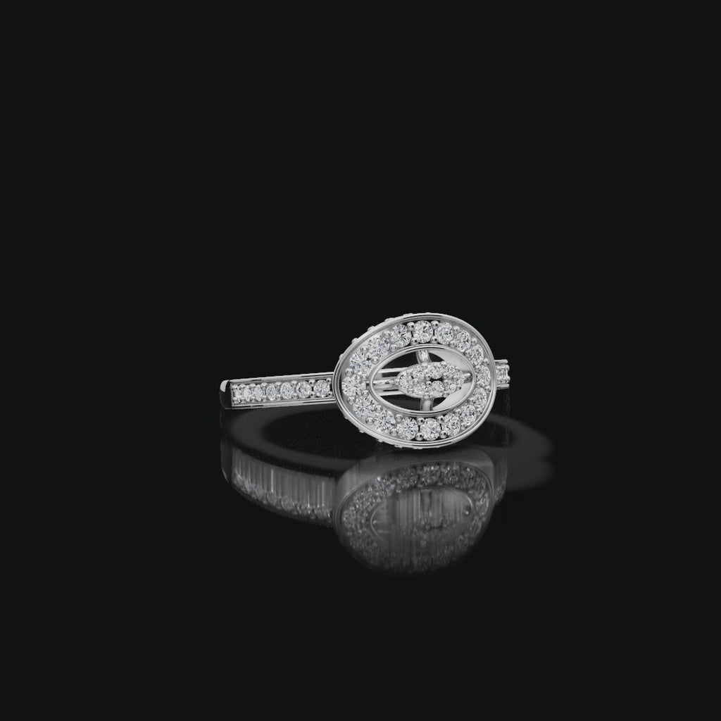 Oval Halo Lab-Grown Diamond Ring
