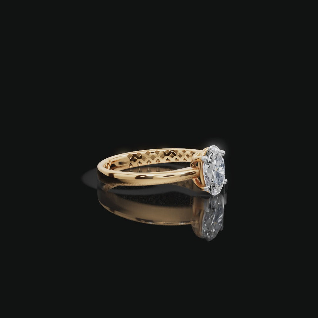 1.00 tcw Oval Solitaire Lab-Grown Diamond Ring