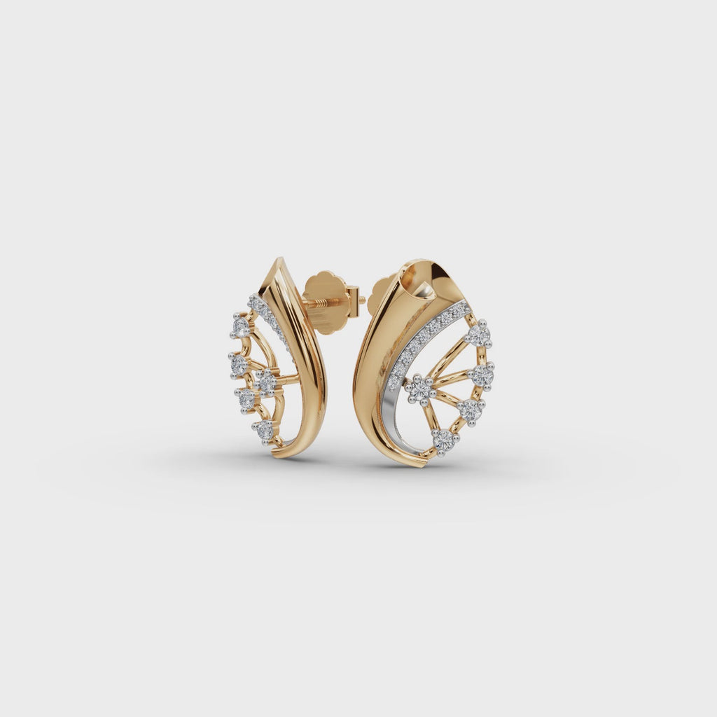 Teardrop Halo Lab-Grown Diamond Earrings