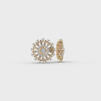Radiant Petal Lab-Grown Diamond Earrings