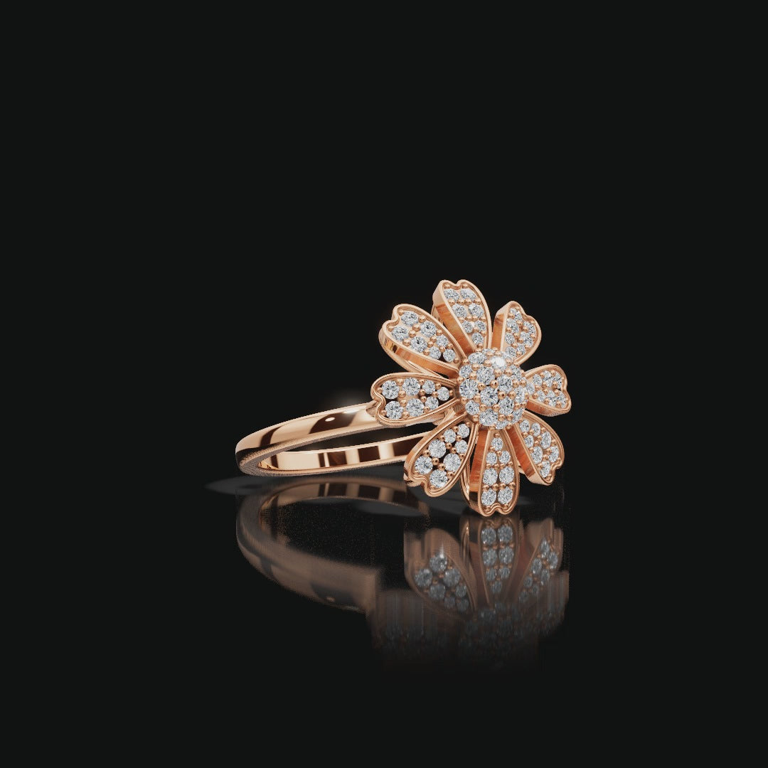 Floral Bloom Lab-Grown Diamond Ring