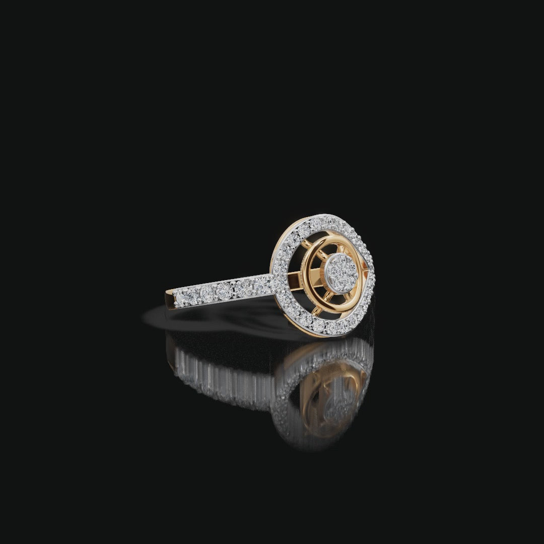 Teardrop Halo Lab-Grown Diamond Ring